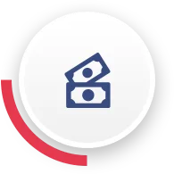 no hidden fees icon